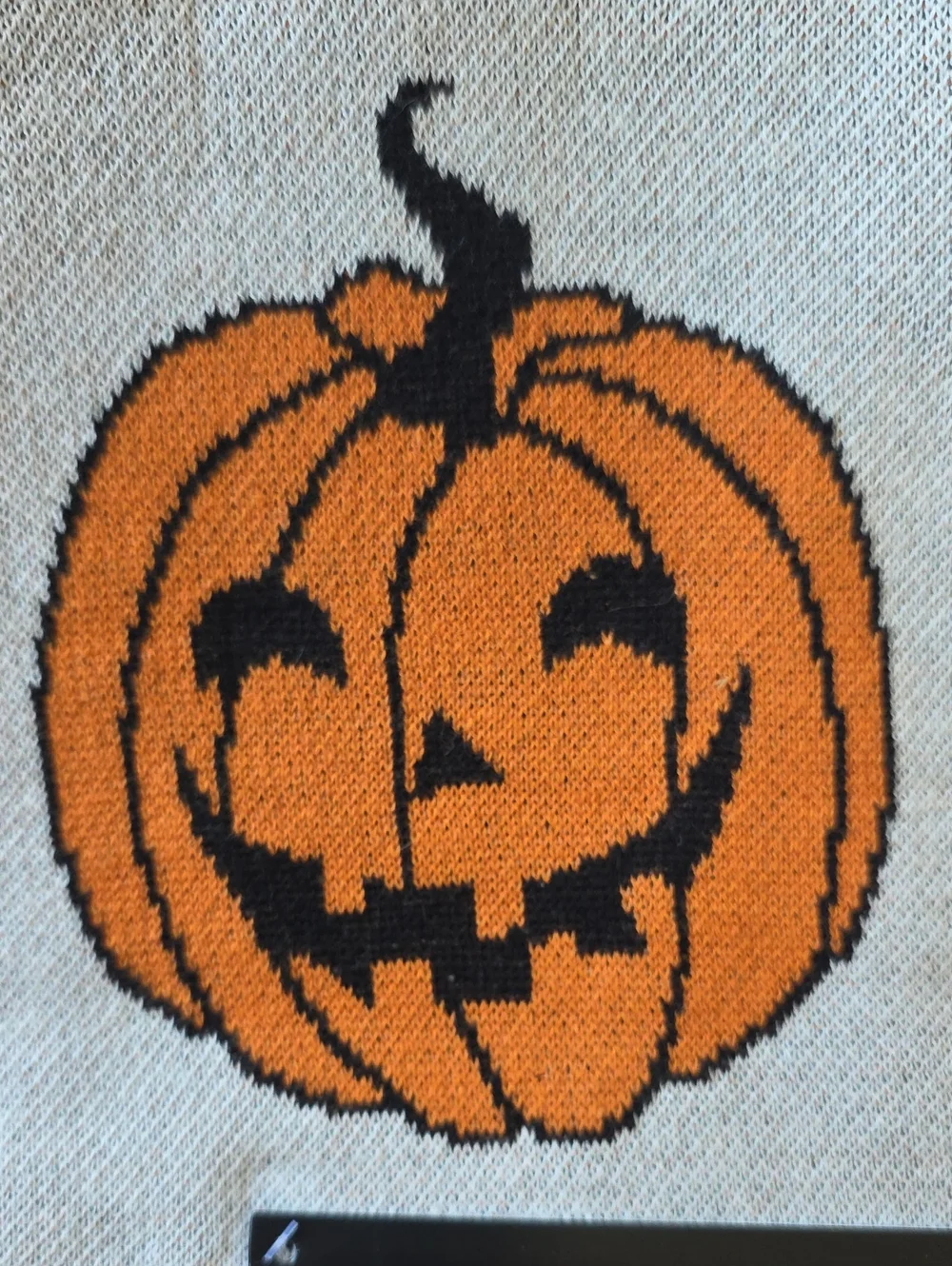 NWT Halloween Knit Throw Blanket 50X60 IN 100% Cotton Jack-O-Lantern Pumpkins 🎃